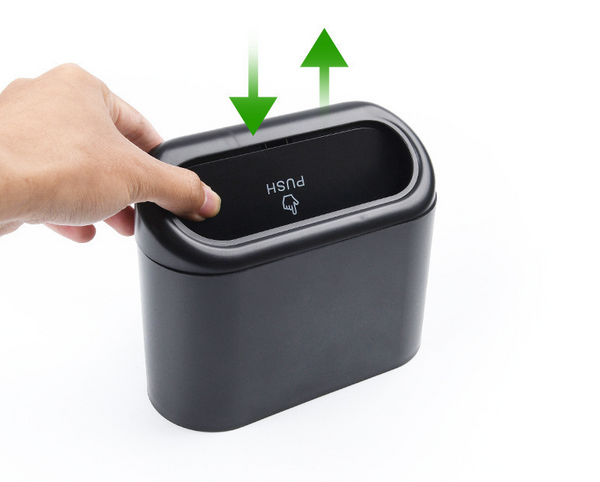 Auto Car Trash Rubbish Can Garbage Dust Dustbin Box Case Holder Bin Mini Trash