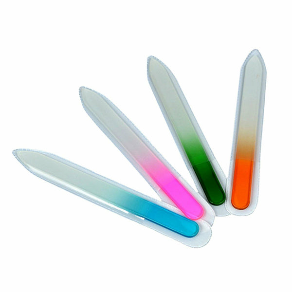 8x Durable Nail File Crystal Glass Buffer Art Files Manicure Device Acrylic Gel