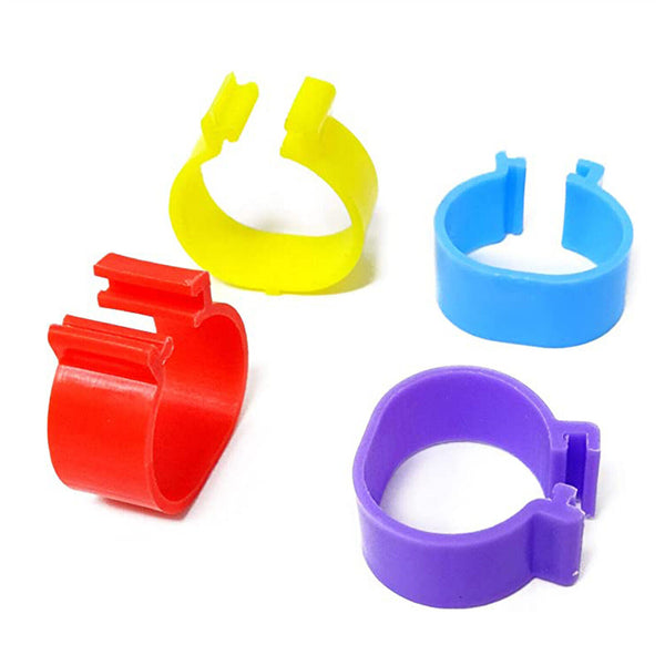 20PCS Identification Birds Chicken Poultry Leg Rings Bands Tag Large Clip 20mm