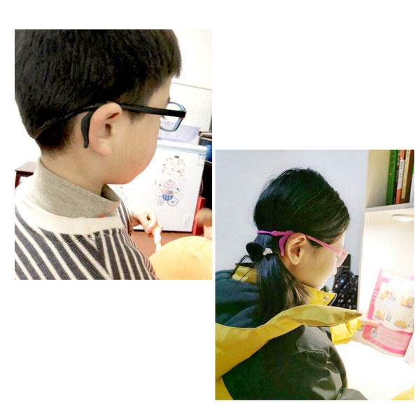 Silicone Glasses Lanyard Eyeglasses Holder Neck Cord Strap Ear Grip Hooks Kids