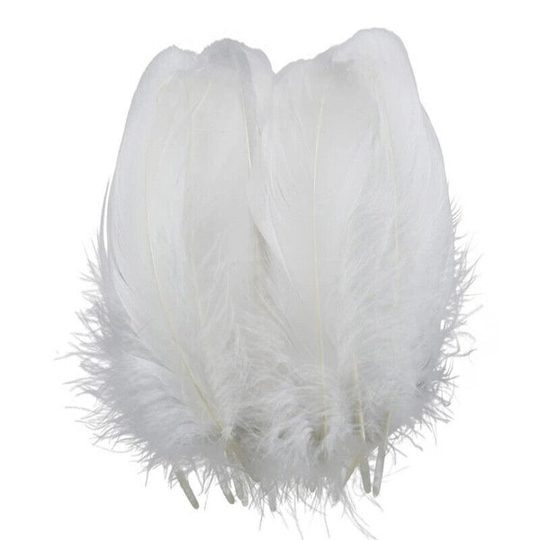 100pcs Goose feathers 6-12cm 11 Color Choice Millinery DIY Wedding Craft