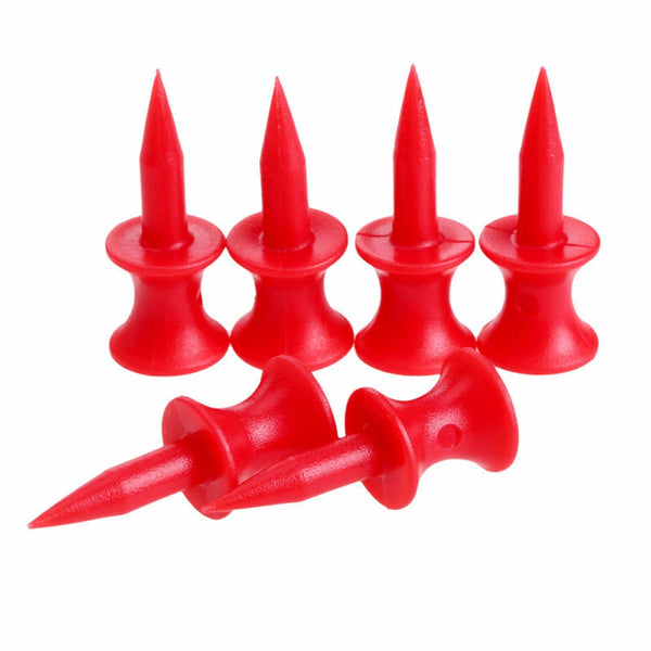 100PCS RED PLASTIC STEP CASTLE GOLF TEES (30mm/68mm) Golf Training Aids Tees AU