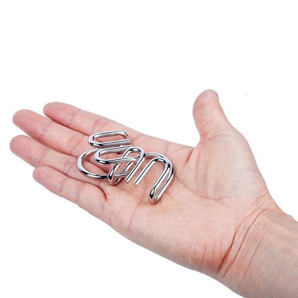 8/16X Classic IQ Metal Puzzle Brain Teaser Disentanglement Wire Puzzles Game Toy