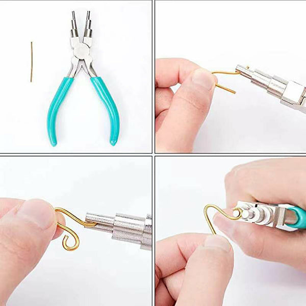 1/2PCS Jewellery Making Beading Mini Pliers Tools Kit Set Round Flat Long Nose A