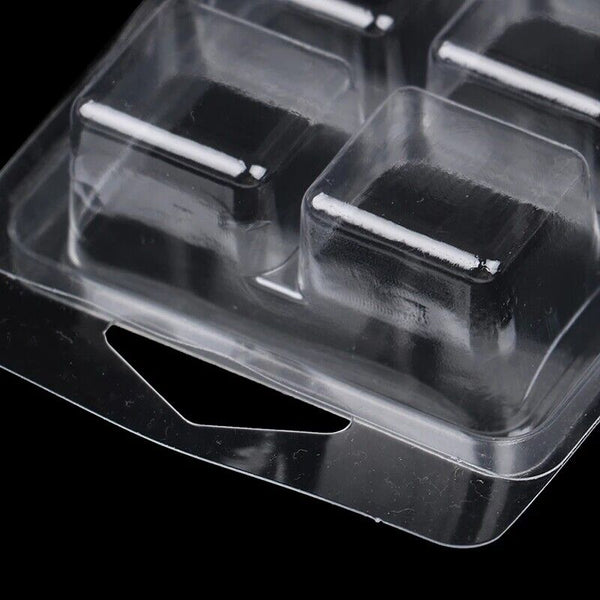 10-100 Bulk Wholesale Soy Wax Melt Containers Clamshell Mould 6 Cavity Clam Shel
