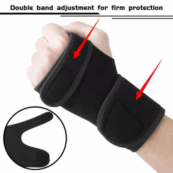 Steel Wrist Support Strain Brace Splint Carpal Tunnel Syndrome Sprain B