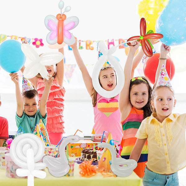 100/200x Latex Long Strip Balloon Animal Flower Party Tying Magic Making Modelli