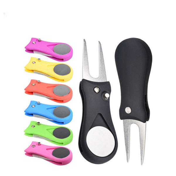 Golf Ball Marker Repairer Pitch Pitch mark Divot Repair Blade Tool Golf Divot