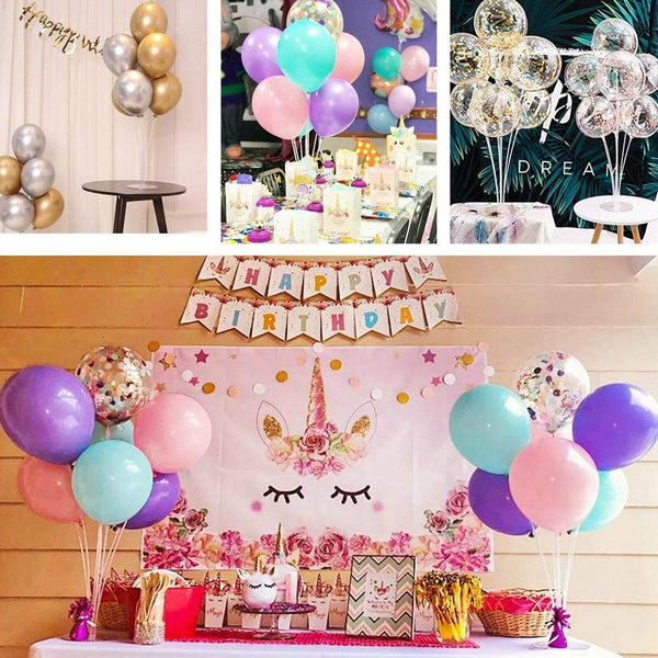 3/6/12 Set 70 cm Balloon Column Set Upright Base Stand Holder Wedding Party Deco - Lets Party