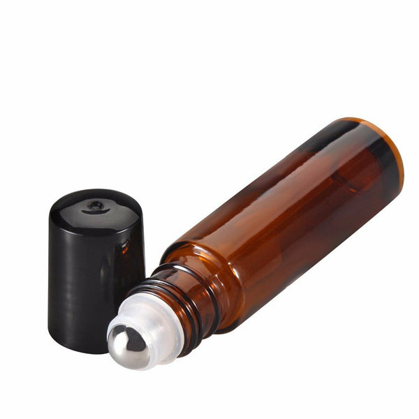 5-20x 30ml Amber Glass Essential Oil Spray Dropper Mist Sprayer Bottles Contain - Lets Party