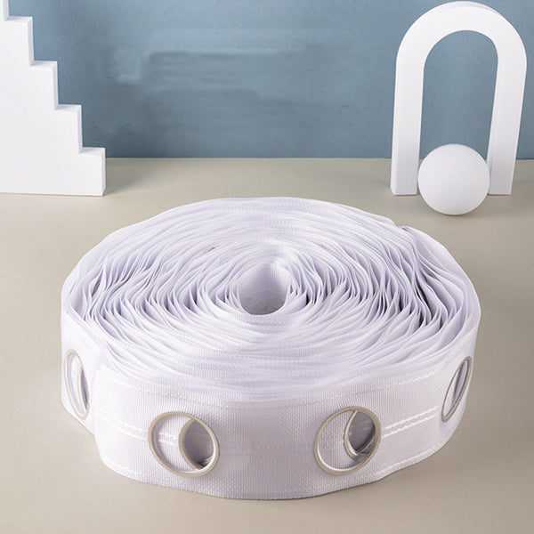 10 Meters Curtain Heading Tape With 80 Round Eyelet Rings For Curtain Blinds AUS