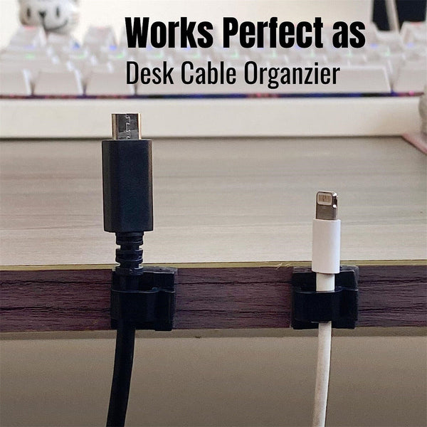 Self Adhesive Cord Organizer Cord Management Cable Clips Wire Holder Wire Clips