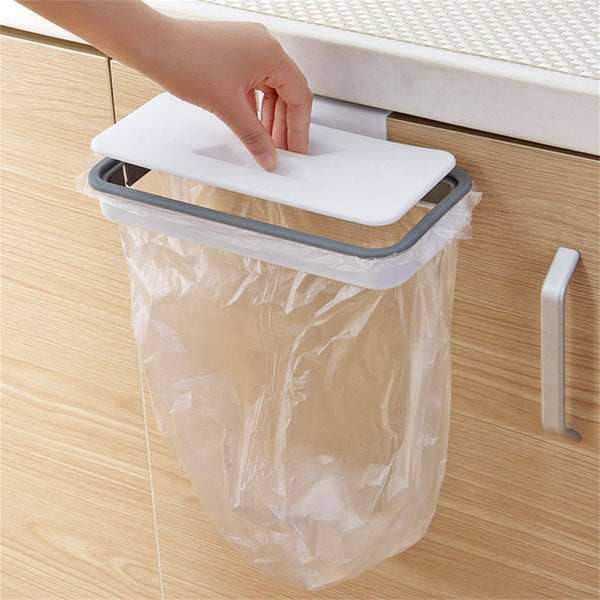 Hanging trash Garbage Waste Bag Holder Cupboard Bracket Racks Rubbish Bag Tools
