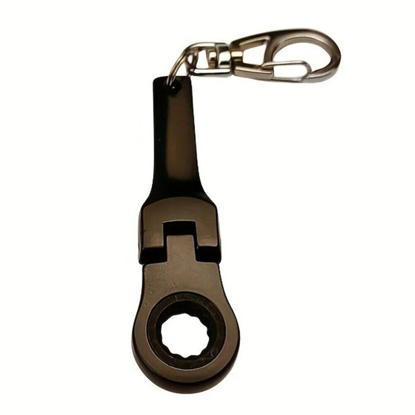 Mini 10mm Ratchet Spanner Portable Wrench Key Ring Key Chain Multifuntional