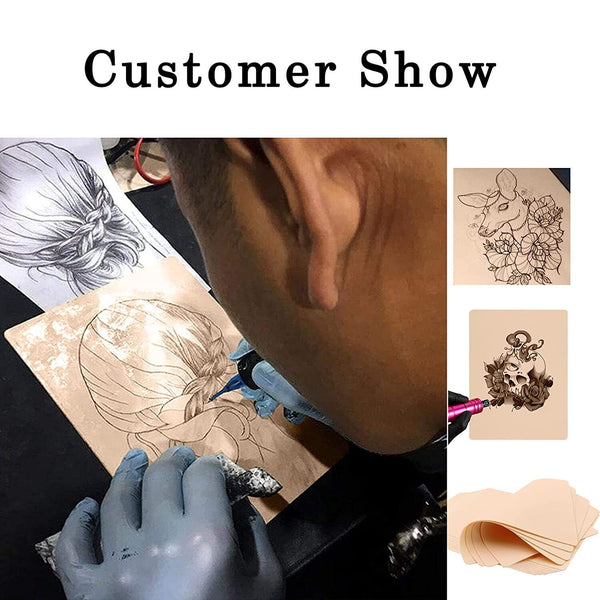 Tattoo Skin Fake Practice Eyebrow Art Double Sides Silicone For Beginner