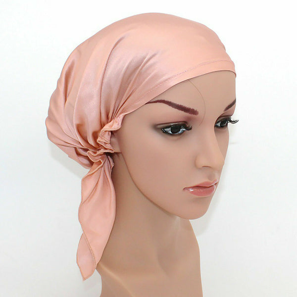 100% Pure Silk Night Cap Soft Sleeping Cap Hair Wrap Bonnet for Hair Care AU