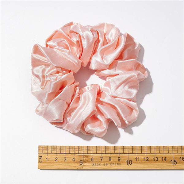 Silk Satin Elastic Hair Scarf Scrunchies Hair Bands Rope Tie Luxury Accessories