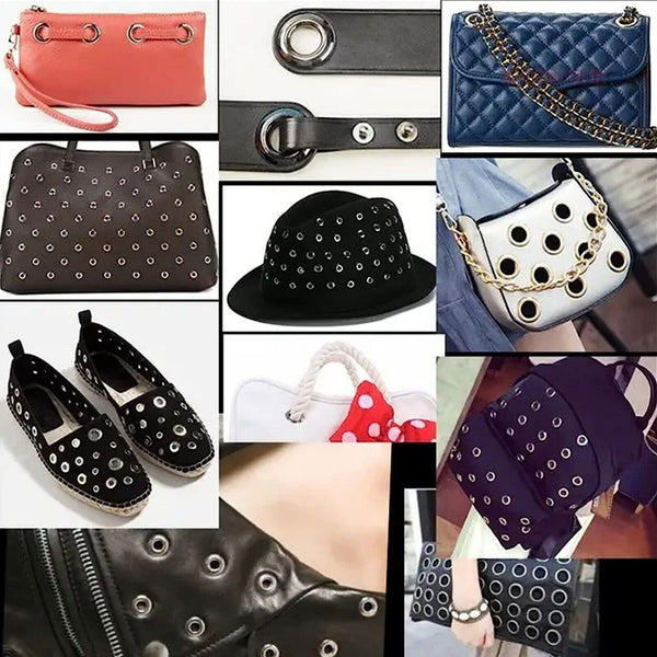 100Set 10mm Eyelet Die Punch Grommets Eyelet Tool Kit for Clothing Leather Craft
