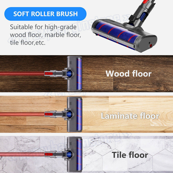 Cordless Vacuum Cleaner Floor Brush Fluffy Roller Head For Dyson V7 V8 V10 V11 - Lets Party