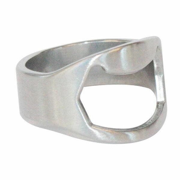 New Stainless Steel Bottle Opener Ring Super Cool Novelty Gift Idea Bottle open