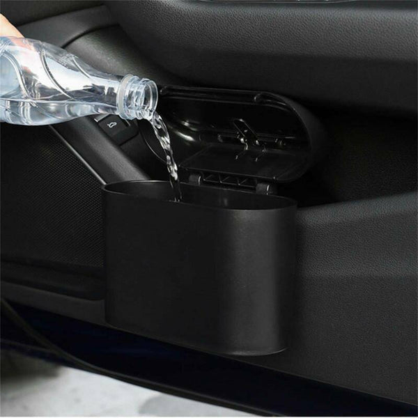 2X Car Trash Bin Door Hanging Trash Can Portable Rubbish Garbage Car Storage Box