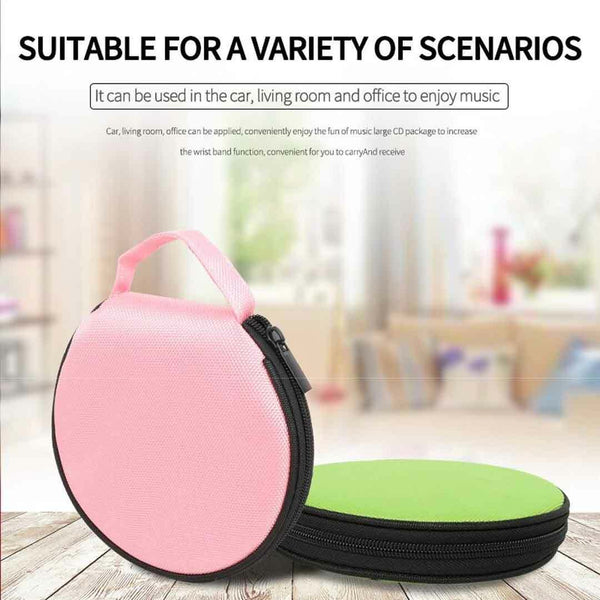 Portable 20 Disc CD DVD Storage Zipper Bag Case Hard Box Wallet Album Holder AU