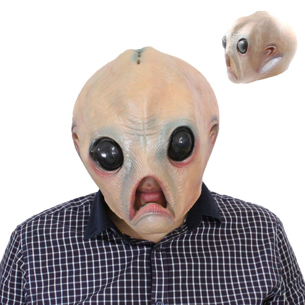 Realistic Mask Alien Mask Halloween Head Masks Deluxe Cosplay Costume Party AUS