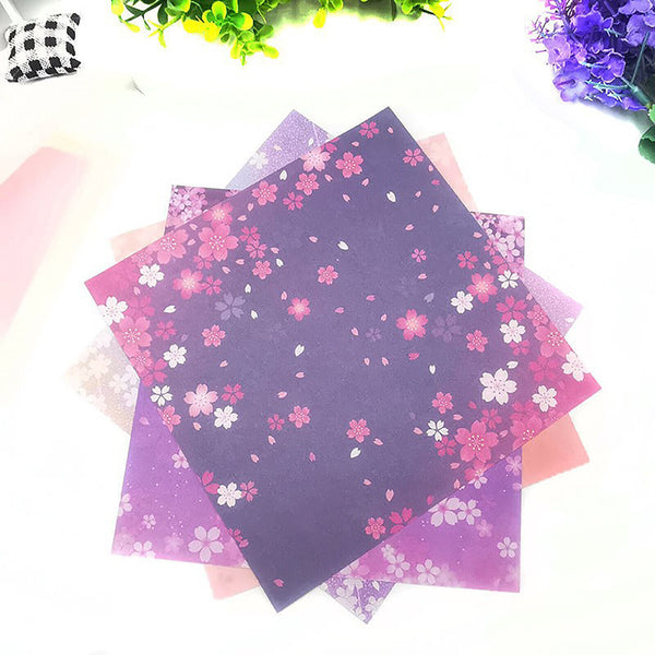 60 Sheets 4 Style Japanes Sakura Origami Square Paper Craft Folding 15cm x 15cm