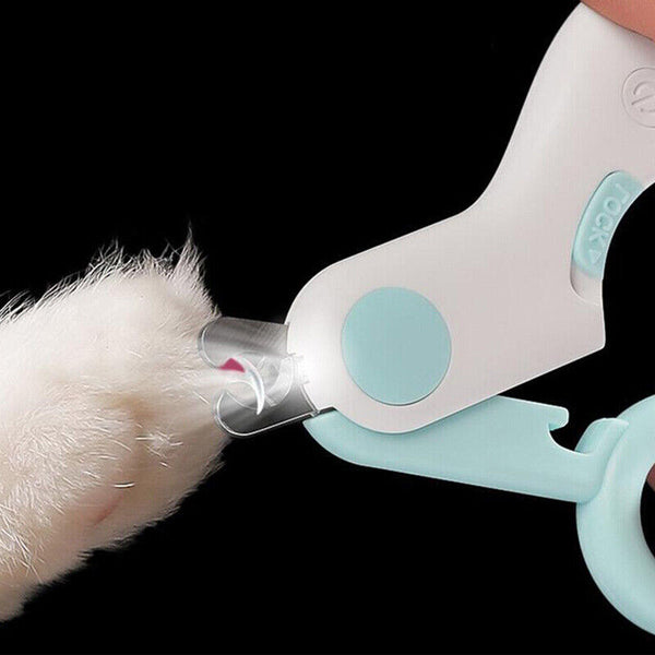 Pet Cat Dog Nail Toe Claw Clippers Scissors Trimmer Grooming Tool With LED Light