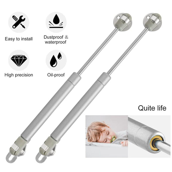 4Pcs 80/100N Gas Strut Support Kitchen Cabinet Cupboard Door Hinges Lid Stay AU