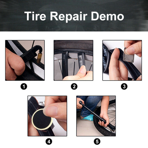 Bicycle Tube Glueless Patch Kit - 20 Pieces - Bike Puncture Repair Kit AU STOCK