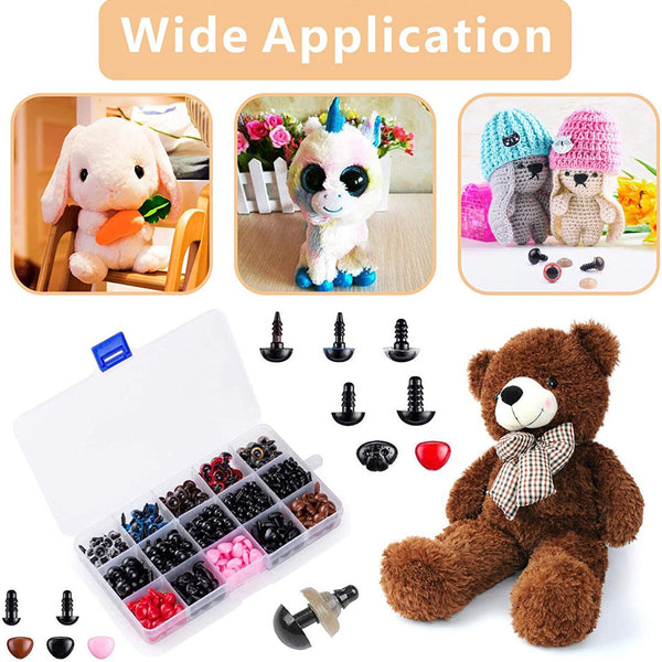 752PCS Safety Eyes and Noses with Washers Colorful Plastic Safety Eyes and Noses