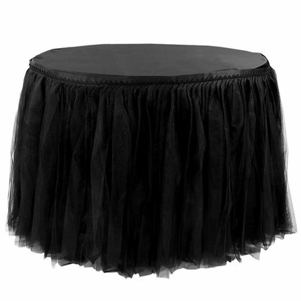 Wedding Party Tutu Tulle Table Skirt Halloween Cloth Baby Shower Birthday Decor