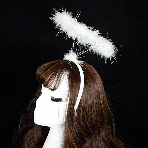Feather Angel Fairy Wings & Halo Set – Costume Accessory