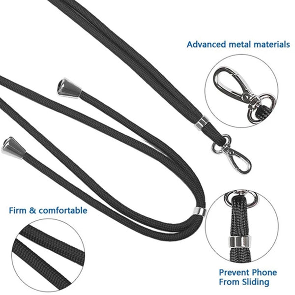 4 Colors Universal Crossbody Nylon Patch Phone Lanyards Mobile Strap Lanyard HOT