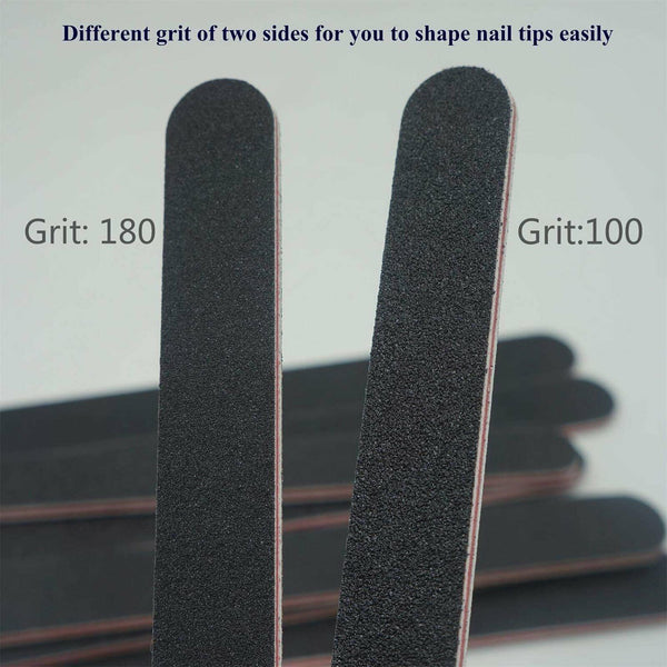 Nail Files Professional 100/180 Grit Nail File Art Pedicure Manicure Pedicure AU