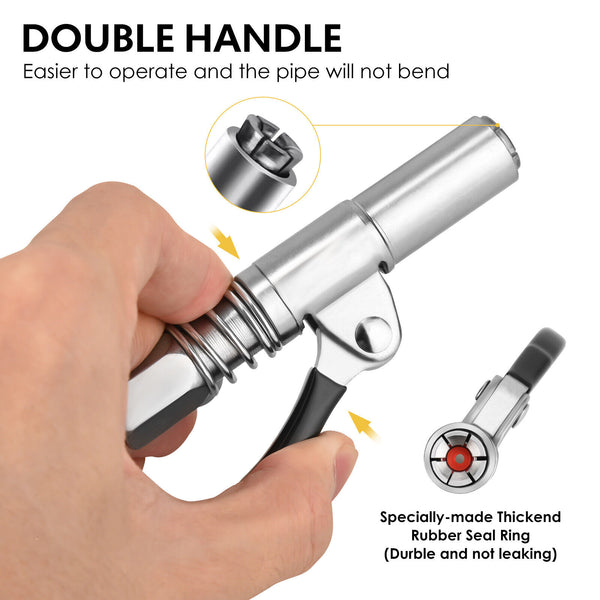 Grease Coupler Heavy-Duty Quick Release Grease Gun Coupler NPTI/8 10000PSI AU