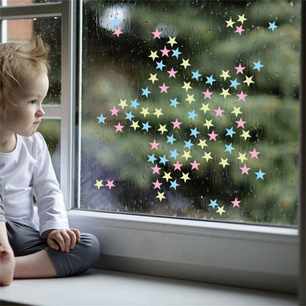 Wall Stickers Luminous Stars Moon Glow In The Dark Nursery Kids Room