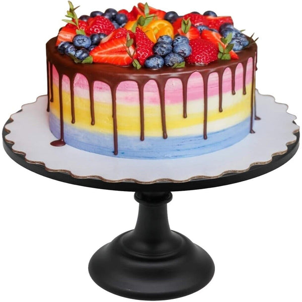25cm Cake Stand Gold Iron Cupcake Wedding Dessert Bar Party Pedestal Fruit Tray