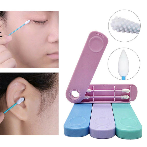 Reusable Cotton Swab Ear Cleaning Cosmetic Safety Silicone Cotton Buds Sticks - Lets Party