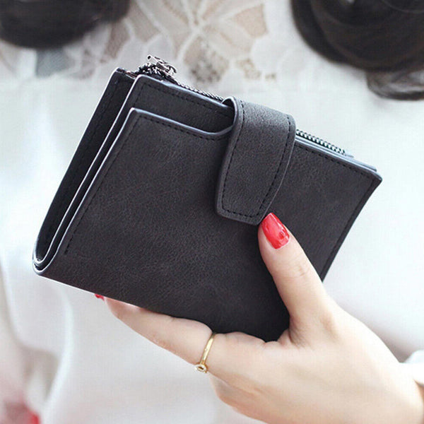 Wallet Short Small Coin Purse Ladies Folding Card Holder PU Leather for Women AU
