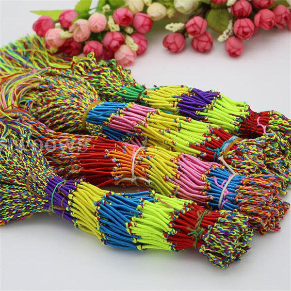10pcs Boho Bracelets Handmade Thread Woven Friendship Cords Hippie Anklet Braid