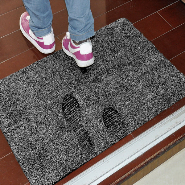 Two Super Absorbent Magic Doormat Pet Mat Step Clean Non Slip Dirt Mud Trapper