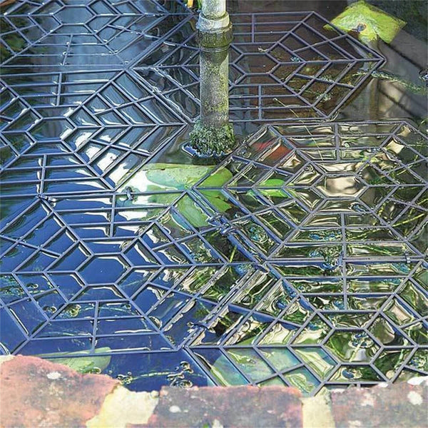 up 40xFloating Pond Protectors Plastic Net Fish Guard Grid Cover for Birds Pests - Lets Party