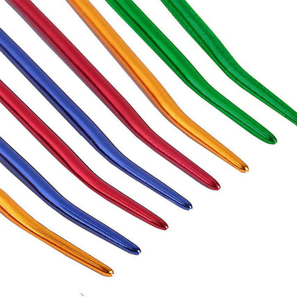 Bent Blunt Darning Needle Aluminum Large Eye Bodkin Crochet Yarn Knitting