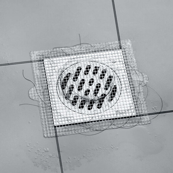 30 Pack Disposable Shower Drains Hair Catcher Mesh Sticker Bathroom Bathing AUS
