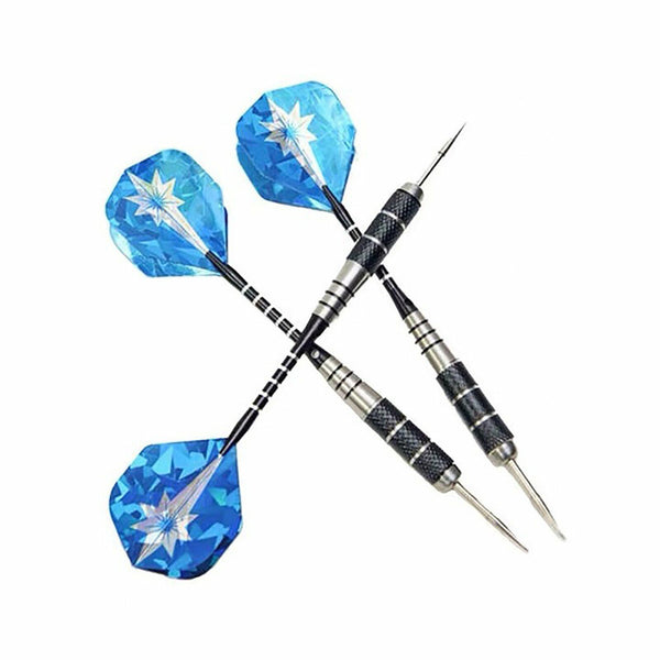 3PCS/Set 24g Professional Stainless Steel Tip Darts Aluminum Barrel 163mm Blue