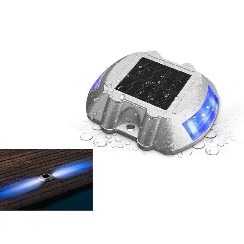Waterproof Solar LED Powered Road Step Light Dock Light for Outdoor Driveway Dec
