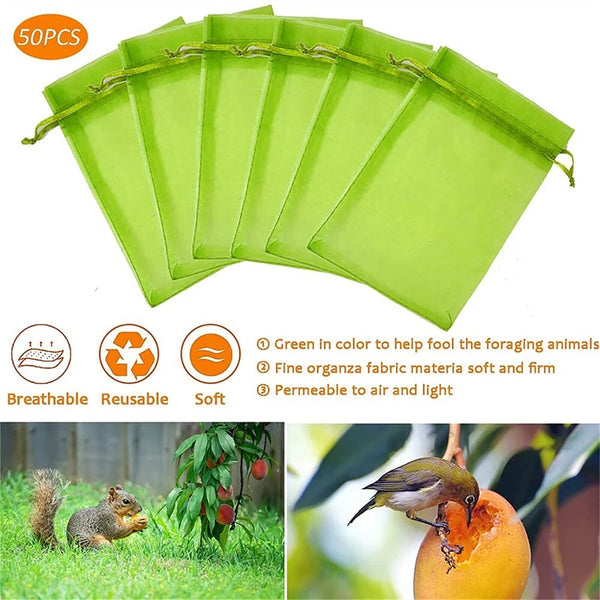 Fruit Net Bags Agriculture Garden Vegetable Protection Mesh Insect Proof
