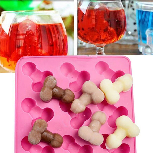 Penis Willy Dick Silicone Ice Tray Chocolate Cake Jelly Mould Hens Night Party